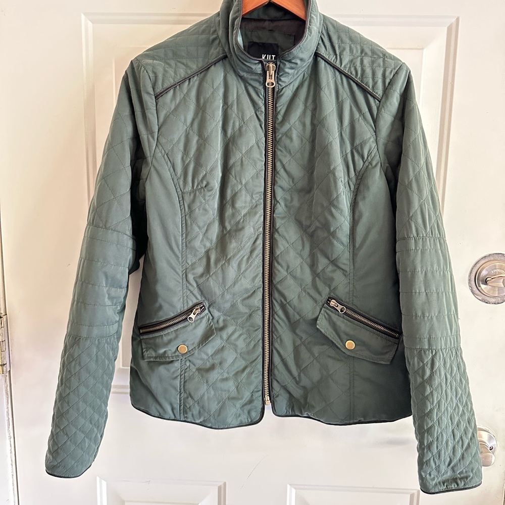 Olive Green Quilted Women's Jacket